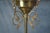 Late 19th Century Antique Victorian Brass Filligree Acanthus 1 Light Parlor Drop Pendant 19" For Sale - Image 5 of 8