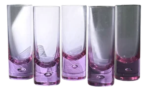 Alexandrite Glasses by Sergio Asti for Arnolfo di Cambio, 1970s, Set of 5
