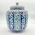 Handmade Ceramic Jar (25cm) “Aegean Columns” Design – Rhythmic Cobalt & Turquoise Architecture For Sale - Image 10 of 11