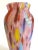 Various Artists Vintage 1980's Post Modern Abstract Hand Blown Studio Art Glass Multicolor Tall Flower Vase For Sale - Image 4 of 13