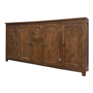 Oak Sideboard with Icebox, 1900s For Sale