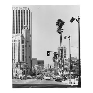 1970s Wilshire Boulevard Los Anglese Photograph by Don Ware For Sale