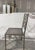 Chippendale Set of 4 Mid 20th Century Silver Metal Faux Chippendale Bamboo Chairs For Sale - Image 3 of 11