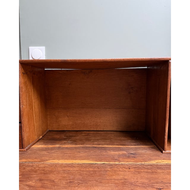 Antique Oak Stepped Desk, 1890s For Sale - Image 3 of 16