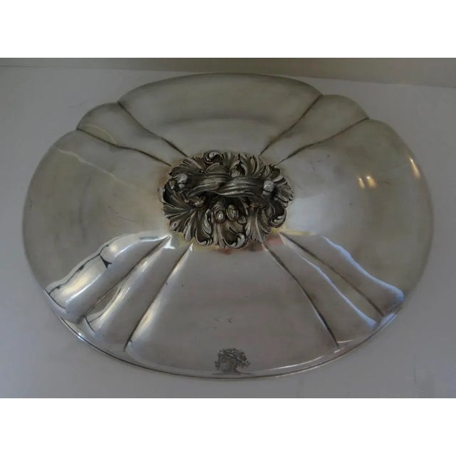 English fused plated meat game dome by H. Wilkinson & Co and maker's initials. The in-let silver reserve engraved with...