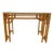 Vintage Glass Top Console For Sale