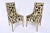 Mid 20th Century Mid-20th C. French Directoire Style Velvet & Silver Leaf Armchairs For Sale - Image 5 of 11