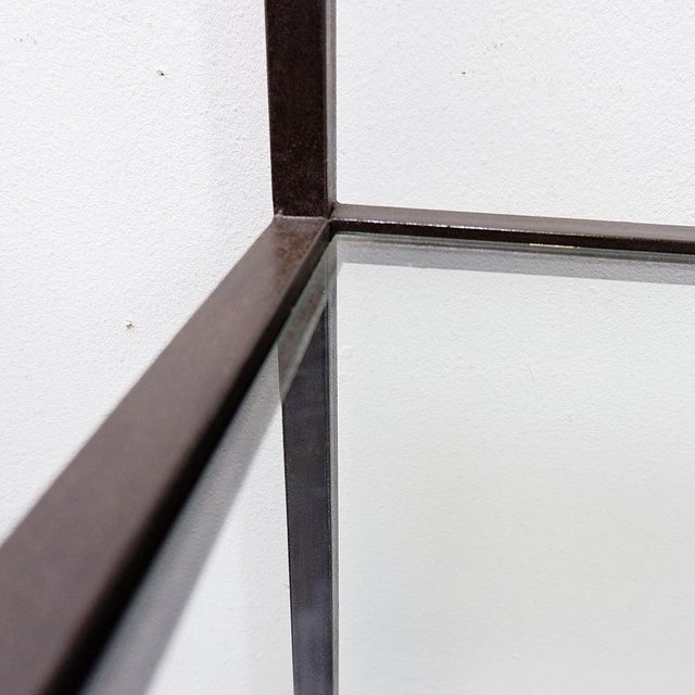 Metal Vintage Pagoda Style Shelves in Black Metal, 1980s For Sale - Image 7 of 15
