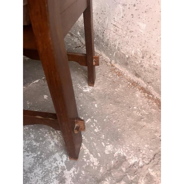 Brown Brutalist Wooden Chairs, 1970s, Set of 10 For Sale - Image 8 of 14