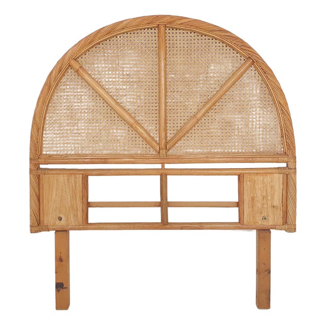 Mid-Century Rattan Headboard, 1970s For Sale
