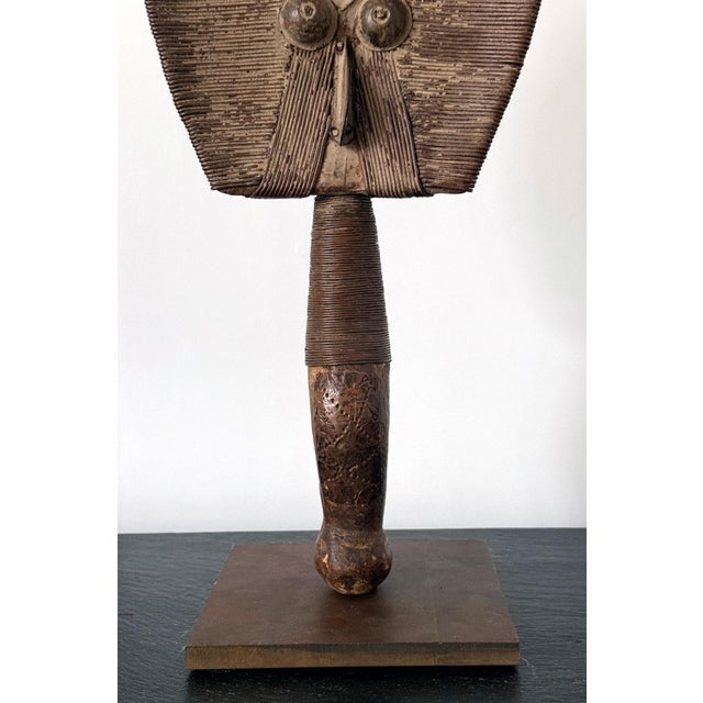 Metal Kota Reliquary Figure Sculpture Mahongwe People Gabon For Sale - Image 7 of 16