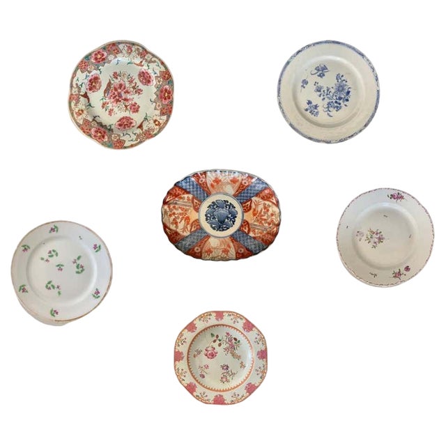18th & 19th Century Chinese Porcelain Plates, Set of 6 For Sale