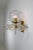Mid-Century Modern Large Hotel Wall Chandeliers with Brass Fixture, 1970s, Set of 20 For Sale - Image 3 of 10