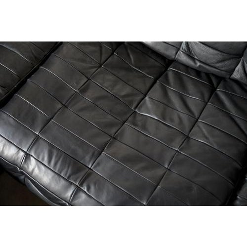 Swiss DS14 Sofa in Black Leather from de Sede, 1970s For Sale - Image 9 of 12