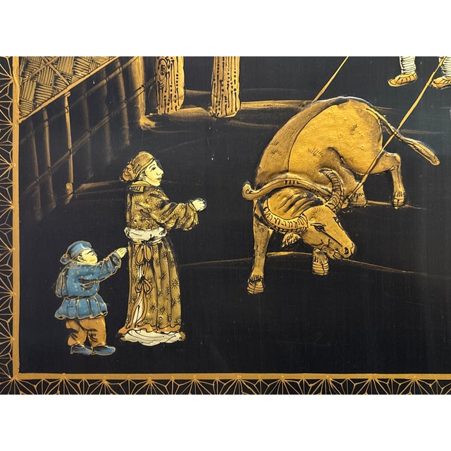 Chinoiserie Coromandel Six Panel Screen For Sale - Image 9 of 18