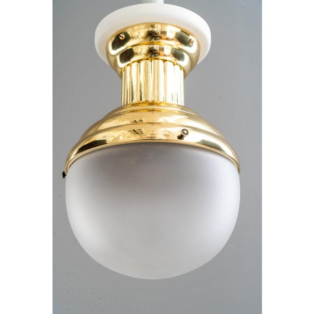 Art Deco Ceiling Lamp with Original Glass by Otto Prutscher, 1920s For Sale - Image 6 of 17