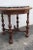 Wood Knoxville Early 1900s Marble Top Carved Side End Lamp Table For Sale - Image 7 of 13