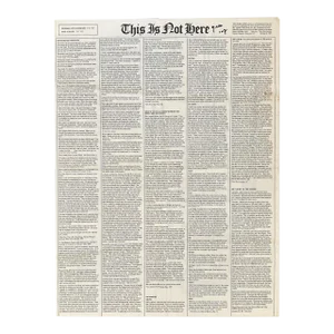 Yoko Ono “This Is Not Here” 1971 Signed Exhibition Catalog, Offset Lithograph
