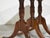 Mid Century Regency Style Mahogany Drop-Leaf Dining Table With Brass Capped Feet For Sale - Image 11 of 13