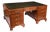 Antique Victorian Burr Walnut Partners Pedestal Desk, 1900s For Sale