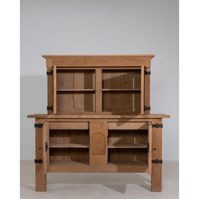 Brutalist 19th Century France Brutalist Black Wood Credenzas & Sideboards For Sale - Image 3 of 11