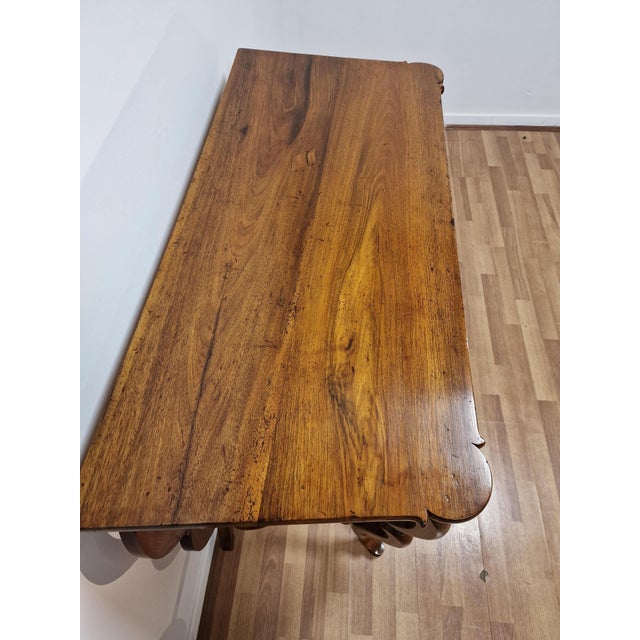 Italian Console Table in Walnut, Mid-19th Century For Sale - Image 12 of 18