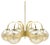 Vintage Golden Ceiling Light with 6 Spheres, 1960s For Sale