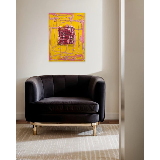 Lesley Grainger Lesley Grainger "Imperfections" Original Abstract Painting For Sale - Image 4 of 4