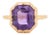 Gold and Amethyst Ring Circa 1850, Size 6.5 For Sale