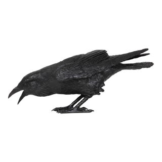 Modernist Bronze Life-Size Sculpture “Raven VII B” by Jim Eppler Ca. 2005 For Sale