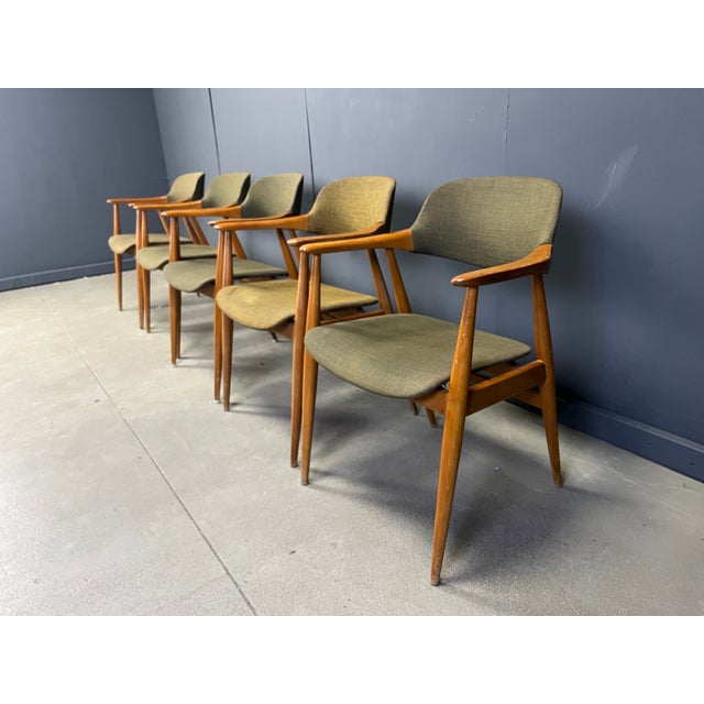 Vintage Teak Dining Chairs by Casala, 1960s, Set of 5 For Sale - Image 9 of 13