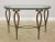 Metal Modernist Design Beveled Glass & Metal Console Table For Sale - Image 7 of 7