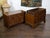 Wood English George III Period 1800s Oak Two Part Geometric Front Five Drawer Chest For Sale - Image 7 of 12