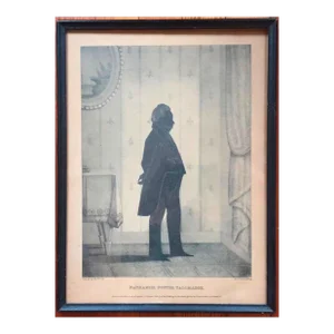 William Brown Kellogg Framed Silhouette Print of Nathaniel Potter Tallmadge