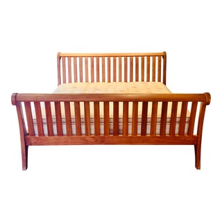 Handcrafted King Sleigh Bed For Sale