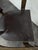 Textile Bridge Chairs in Oak and Burgundy Imitation Leather, 1940s, Set of 2 For Sale - Image 7 of 8