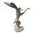 Vintage Cast Iron Leaping Boxing Hare Garden Statue For Sale