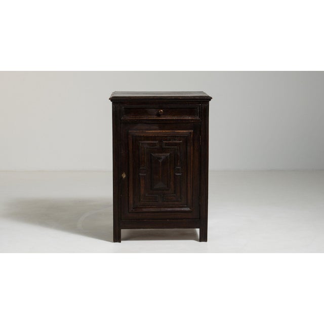 Wood Mid 20th Century France Louis XIII Black Wood Storage Cabinets & Cupboards For Sale - Image 7 of 11
