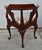 Statesville Co Mahogany Corner Chair Vintage Queen Anne Style Accent Slip Seat For Sale - Image 10 of 16
