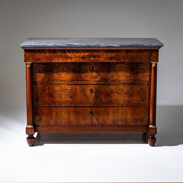Chests of Drawers with Marble Tops, Italy, 1820, Set of 2 For Sale - Image 6 of 15