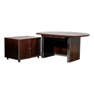 Galileo Series Executive Desk by Ennio Fazioli for Mim Roma, 1970s For Sale
