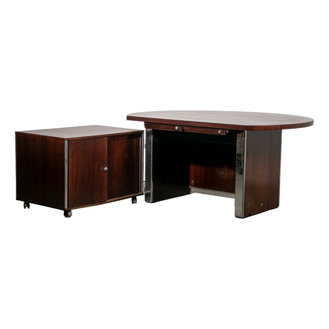 Galileo Series Executive Desk by Ennio Fazioli for Mim Roma, 1970s For Sale