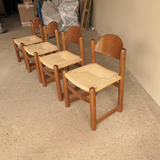 Rush Dining Chairs from Padova, Set of 4 For Sale - Image 12 of 17