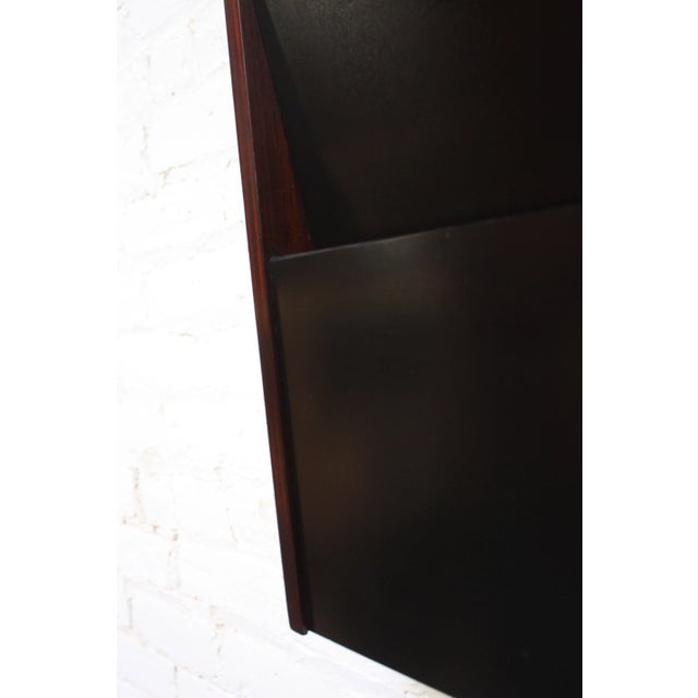 1970s Large Peter Pepper Wall-Mounted Magazine Holder in Rosewood For Sale - Image 5 of 13
