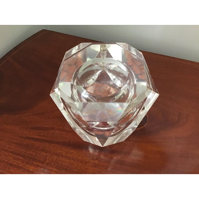 Vintage Alessandro Albrizi Lucite Octagonal Ice Bucket For Sale - Image 10 of 10