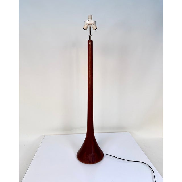Large Sculptural Height-Adjustable Floor Lamp in Teak from Domus, Germany, 1970s For Sale - Image 18 of 18