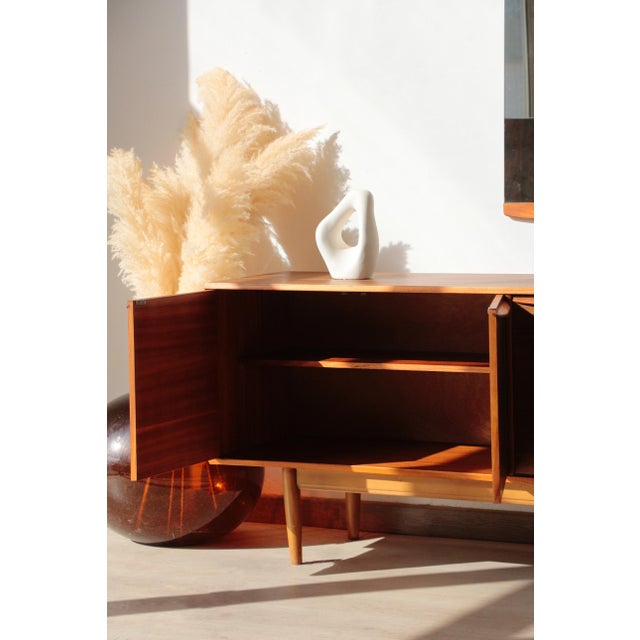 Vintage Zebrano and Walnut Sideboard from Morris of Glasgow, 1960s For Sale - Image 6 of 18