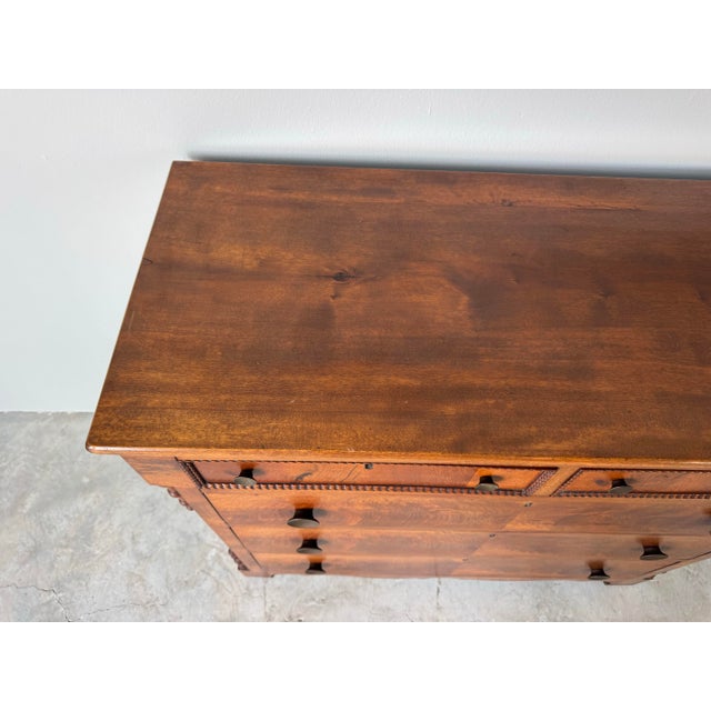 Antique Sheraton / Empire Flame Mahogany Chest of Drawers For Sale - Image 4 of 12