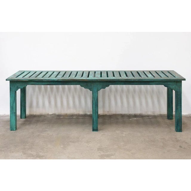 Long Dining Table in Teak For Sale - Image 11 of 11