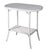 Classic white wicker oval side table attributed to the Lloyd Loom Furniture Company. The table features an oval top with...